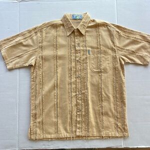 New Gen Men's Tan Short Sleeve Shirt Size XL